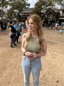 Ted's wife, Grace, at Ren Fest